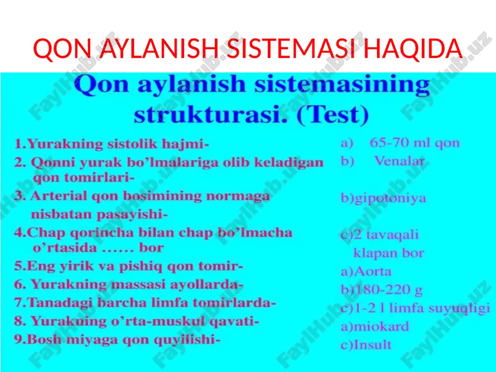 qon aylanish sistemi - Page 2