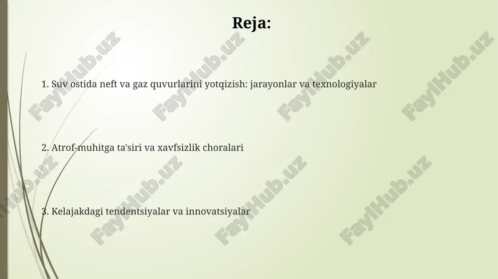 ositalari (rov) yordamida quvurlarni tekshirish va ta'mirlash xarajatlarni 40% gacha kamaytiradi va xavfsizlikni oshiradi. e'tiboringiz uchun rahmat @taqdimot_robot