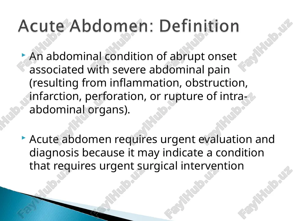 n findings of the above most diagnosis can be made on history and examination alone, with investigations to confirm the diagnosis abdominal pain – features will point you towards diagnosis socrates site and duration onset – sudden vs gradual character – colicky, sharp, dull, burning radiation – e.g. into back or shoulder (associated symptoms – discussed later) timing – constant, coming and going exacerbating and alleviating factors severity 2 other useful questions about the pain: have you had a similar pain previously? what do you think could be causing the pain? associated symptoms gi: bowels last opened, bowel habit (diarrhoea/constipation), pr bleeding/melaena, dyspeptic symptoms, vomiting urine: dysuria, heamaturia, urgency/frequency gynaecological: normal cycle, lmp, imb, dysmenorrhoea/menorrhagia, pv discharge others: fever, appetite, weight loss, distention any previous abdominal investigations and findings other components of history pmh e.g. could patient be having a flare up/complication of a known condition e.g. known diverticular disease, …