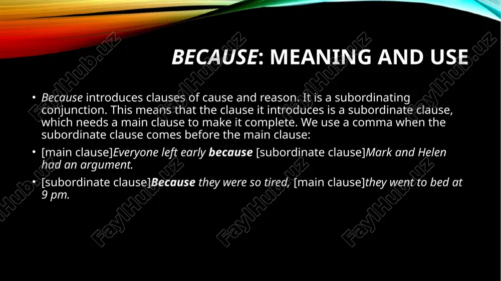 because: meaning and use - Page 2