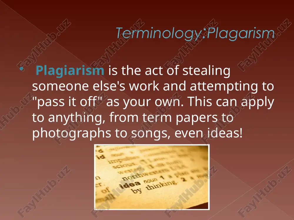 lagiarism is quite simple. the best method for avoiding it is to simply be honest; when you've used a source in your paper, give credit where it's due. acknowledge the author of the original work you've used. another way to avoid plagiarism is to use your own work as often as possible. quoting and citing sources is usually required and inevitable when doing research -- that's how you "back up" your own work. but using someone else's work excessively can be construed as plagiarism. another way to do it is to quote and/or cite your sources properly. in order to properly quote your sources, you should consult the style manual that would be appropriate for the research. in most cases, your professor will tell you which style manual would be preferred. if your professor doesn't indicate which manual to use, be sure to ask. thank you for your attantion