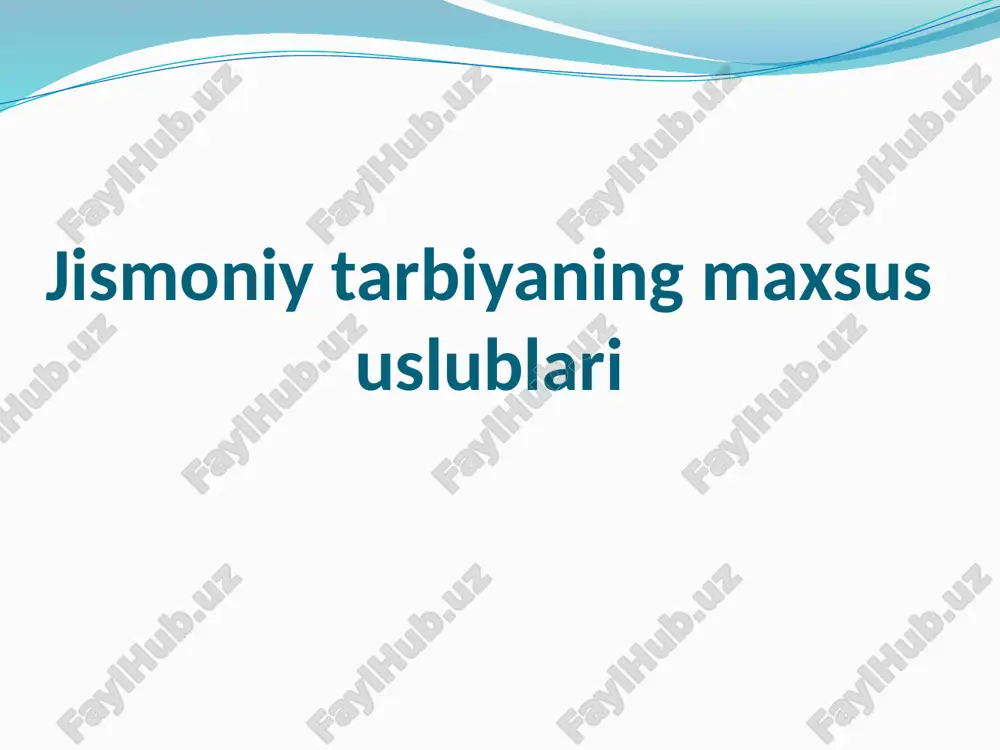 ga muayyan vosita muammolarini hal qilishga imkon beradi. harakat mahorati - bu harakat texnikasini o'zlashtirish darajasi bo'lib, unda tarkibiy qismlarga (qismlarga) diqqatning jamlanishi kuchayadi va vosita vazifasining beqaror yechimi kuzatiladi. harakat mahorati - bu texnikani o'zlashtirishning optimal darajasi bo'lib, u yuqori kuch va bajarilish ishonchliligi bilan ajralib turadi, bunda harakatni boshqarish avtomatik ravishda (shartli reflekslar asosida) sodir bo'ladi. dvigatel mahorati minimal ongli nazorat bilan tavsiflanadi. jismoniy tarbiya vositalari gigiena omillari tabiatning shifobaxsh kuchlari jismoniy mashqlar jismoniy mashqlar - bu jismoniy tarbiya maqsadlariga erishishga qaratilgan va uning tamoyillariga muvofiq shakllangan va tashkil etilgan harakat harakatlari (shu jumladan ularning kombinatsiyasi). ta'lim texnologiyasining tarkibiy elementlari : texnika, bo'g'in va zanjir. o'qituvchining (trenerning) ta'lim texnikasi ma'lum bir tarbiyaviy ta'sirga erishish uchun kuch va vositalardan foydalanishni belgilaydi. ta'lim bo'g'ini ta'lim texnologiyasining alohida, mustaqil qismidir. ta'lim zanjiri - bu ijtimoiy-qiymatli fazilatlar va odatlarni shakllantirish uchun o'zaro bog'liq, izchil qo'llaniladigan usullar va bo'g'inlar to'plami. ta'lim vositalari - …