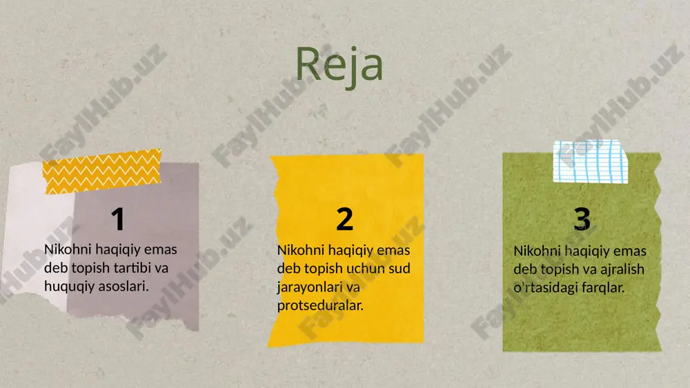 nadi. nikohni haqiqiy emas deb topish talabining sudda ko‘rib chiqilishi nikohni haqiqiy emas deb topish da'vosi sudda ko‘rib chiqilganda, sud nikohning mavjud emasligi yoki vujudga kelmaganligini aniqlaydi. sud hal qiluv qarorini qabul qilib, nikohning haqiqiy emasligini tasdiqlaydi va bu qaror qonuniy kuchga kiradi. qaror fuqarolik holati dalolatnomalariga yuborilib, nikoh rasmiy qayddan o‘chiriladi. bolalarning huquqlari qonun bilan himoyalanadi. nikohni haqiqiy emas deb topish va nikohdan ajralish o‘rtasidagi asosiy farqlar nikohni haqiqiy emas deb topish asosiy jihatlari: da'volarning asoslari va ishning predmeti. sudning roli: nikohni haqiqiy emas deb topishda va ajralishda turli vazifalar va tartiblar mavjud. huquqiy oqibatlar: qanoatlantirilgan da'volar va protseduralar, nikohni haqiqiy emas deb topishning xususiyatlari. photo by getty images on unsplash 01 02 03 nikohni haqiqiy emas deb topish ishlariga kirish sud jarayonlari va huquqiy asoslar tahlili nikohni haqiqiy emas deb topish, uning ajralishdan farqi, huquqiy jarayonlarda muhim ahamiyatga ega. bu jarayon nikohning yuridik asoslarini va uni bekor qilish …