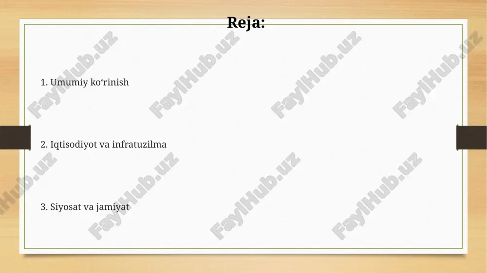 ro munosabatlarda tojikiston markaziy osiyo davlatlari bilan hamkorlikni, shanxay hamkorlik tashkiloti (shht) kabi mintaqaviy tashkilotlarda ishtirokni faol davom ettirmoqda. e'tiboringiz uchun rahmat @taqdimot_robot image7.png image3.png image4.png