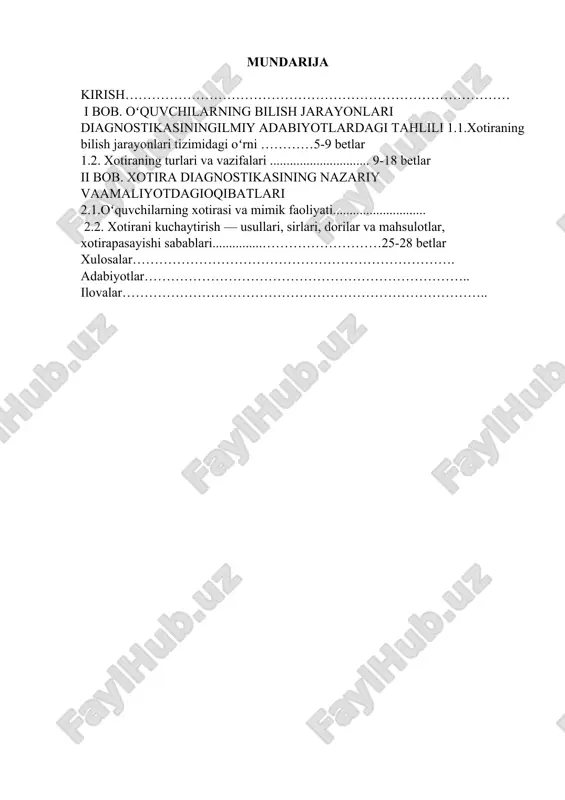 , u pedagog oʻqituvchi boʻladimi yoki quruvchi mutaxassis yoki agronomboʻladimi ,shifokor boʻlib, el dardiga darmon boʻladimi, ijtimoiy borliq qonuniyatlarini bilishivaundan maromida foydalanib, turmush normalariga boʻysunishi, jamiyatda oʻzining munosib oʻrnini egallab, fuqarolik burchini ado etishga tayyor boʻlishi darkor. shunuqtayi nazaridan olib qaraganda, talabalar hukmiga havola etilayotgan ushbu darslik jamiyatdagi shaxs psixologiyasini oʻrganish va uning tamoyillariga boʻysunishni taqozo etadi. darslikning ahamiyati yana shundaki, u mustaqil yurtimiz fuqarolar psixologiyasida roʻy berayotgan oʻzgarishlari , ularning hayotga, uning qadriyatlariga ,kasb- koʻri, oilasi, oʻz salomatligi va yaqinlariga boʻlgan munosabatlarida milly mafkuramizning asosiy mazmuni va mohiyatlari namoyon boʻlayotganligi bilan uygʻuntarzda bayon etilganligidir. xotira biz ilgari idrok qilgan, boshdan kechirgan va bajargan ishlarimizni yoddasaqlash, keyinchalik ularni eslash yoki xotirlash jarayonidir. biz har kuni yangi narsalarni bilamiz, kun sayin bilimlarimiz boyib boradi. xotira faoliyatida shaxsning gʻoyaviy yoʻnalishi katta oʻrin egallaydi. bu yoʻnalish uning faoliyatini hayot sharoititaʼsirida shakllantiradi. kishi oʻzining shu faoliyati uchun muhim boʻlgan voqea,hodisalarni yaxshi eslab qoladi. aksincha …