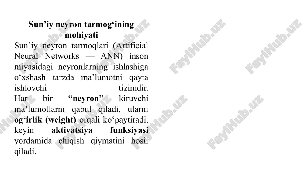 sun’iy neyron tarmoqlari - Page 2