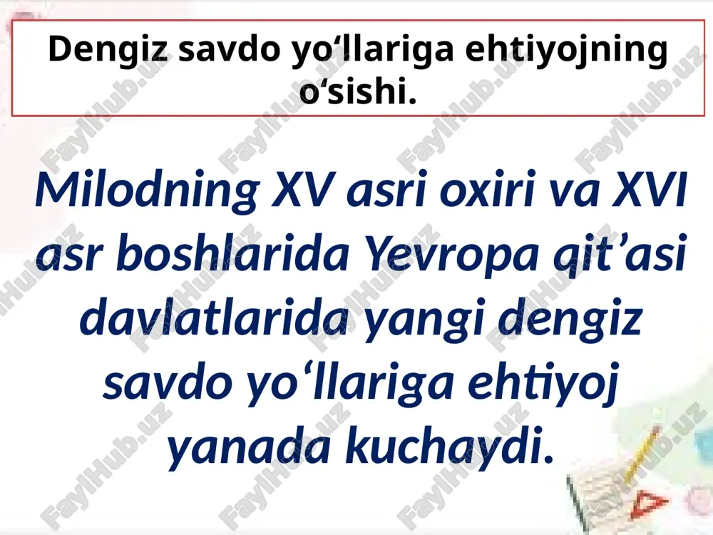 dengiz savdo yo'llarining ochilishi - Page 2