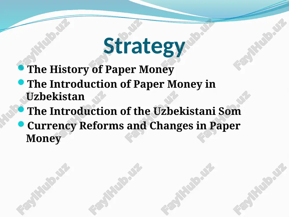 were generally uniform across the entire ussr. in uzbekistan, the rubles were used for both everyday transactions and savings. after uzbekistan gained independence in 1991, the country needed to establish its own currency. initially, the soviet ruble continued to circulate alongside the newly planned national currency. however, in 1994, uzbekistan introduced its own national currency – the uzbekistani som. 2. post-independence period (1991–present) the first uzbekistani som banknotes were issued in 1994 as part of the currency reform process after independence. this marked the beginning of uzbekistan's journey toward stabilizing its economy and creating a new identity for its monetary system. the som was initially pegged to the russian ruble but gradually became more independent as uzbekistan's economy grew and stabilized. the uzbekistani som was introduced as a result of the country's desire to move away from soviet control and assert its national identity. the first banknotes issued in 1994 …