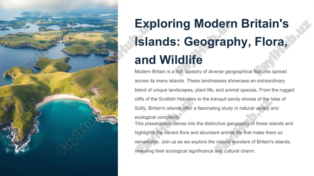 woodlands and scrub some islands support native oak, birch, and rowan woodlands, while others have unique shrubbery shaped by winds and salt spray, forming distinctive mini ecosystems. animal life: birds of the islands seabirds colonies of puffins, guillemots, kittiwakes, and razorbills are a common sight on many islands, nesting in cliff faces and rocky outcrops. raptors the islands are home to birds of prey like the golden eagle in scotland and the peregrine falcon, which thrive in the open moorlands and cliffs. waterfowl wetland areas host diverse waterfowl such as shelduck, teal, and curlew, which rely on the rich aquatic ecosystems around the islands. animal life: mammals of the islands island mammals some islands support populations of native mammals including red deer and mountain hares, which have adapted uniquely to island life with isolated gene pools. marine mammals the surrounding seas teem with seals, porpoises, and occasional dolphins, benefiting from …