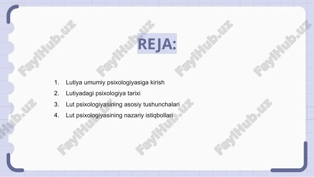 qaradigan asosiy tushunchalarni o'rganishga qaratilgan. idrok, idrok, motivatsiya kabi asosiy tushunchalar atroflicha o‘rganilib, inson ongining o‘zaro bog‘liq tabiatiga oydinlik kiritiladi. lut psixologiyasini o'rganish orqali odamlar o'zlarining psixologik faoliyati va ularning fikrlari va xatti-harakatlariga ta'sir qiluvchi omillar haqida tushunchaga ega bo'ladilar. lut psixologiyasining nazariy istiqbollari lutiya umumiy psixologiyasi lyutiya psixologiyasini shakllantiradigan turli nazariy nuqtai nazarlarni o'rganadi. ushbu istiqbollar ong qanday ishlashi va xatti-harakatlarga ta'sir qilishi haqida tushuncha beradi. kognitivdan psixodinamik nazariyalargacha, lut psixologiyasi fikrlar, his-tuyg'ular va harakatlar o'rtasidagi murakkab aloqalarni o'rganadi. ushbu nazariyalarni tushunish insonning xatti-harakati va fikrlash jarayonlarini tahlil qilishga yordam beradi. lut psixologiyasining nazariy istiqbollarini o'rganish orqali odamlar inson ongining murakkabliklarini chuqurroq tushunishadi. ushbu bilim turli shaxsiy va professional kontekstlarda empatiya, muloqot va muammolarni hal qilish ko'nikmalarini oshirishi mumkin. lut psixologiyasida tadqiqot usullari luthian umumiy psixologiyasi sohasida tadqiqot usullarini tushunish juda muhimdir. tadqiqot usullari psixologlarga inson xatti-harakatlarini tushunish uchun ma'lumotlarni to'plash va tahlil qilishda yordam beradi. lut psixologiyasiga e'tibor …