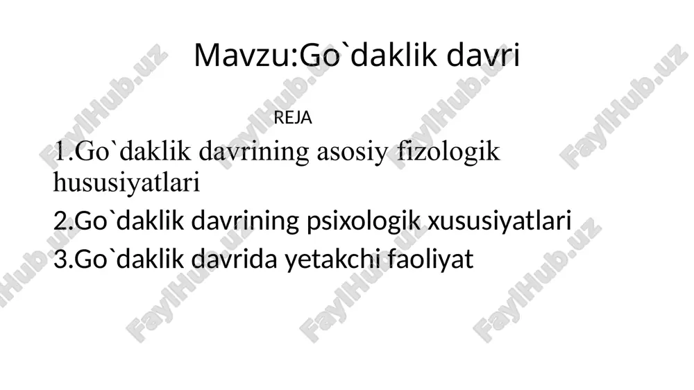 go’dak bolalar jismoniy jihatdan tez rivojlanishi bilan birga psixik jihatdan ham juda tez rivojlanadilar. chaqaloq bolalar psi­xikasining rivojlanishi, birinchidan, analizatorlarning takomilla­shuvi bilan bog’liq bo’lsa, ikkinchidan, mustaqil harakatlarining o’sishi bilan bog’liqdir. analizatorlarning tez takomillashuvi nati­jasida bola uch oylik bo’lgandan so’ng unda dastlabki shartli refleks­lar yuzaga kela boshlaydi. demak, ana shu davrdan boshlab bola psixika­si tez rivojlanish yiliga kiradi. yuqorida aytib o’tganimizdek, u dastavval bolada harakat analizatorlari bilan bog’liq bo’lgan, undan so’ng eshitish va kurish analizatorlari bilan bog’liq bo’lgan shartli reflekslar yuzaga keladi ana shu tariqa barcha analizatorlarga nisba­tan xar xil murakkablikda shartli reflekslar tobora ko’plab yuzaga ke­la boradi. shartli reflekslarning yuzaga kelishi bola psixikasining rivojlanishi uchun moddiy zamin bo’ladi. кeyinchalik, ya’ni ikki-uch oylik bolalarda analizatorlar faoliyatining takomillashuvi natijasida ta’sir kilayotgan ko’zgatuvchilarni farqlash qobiliyati yuzaga kela boshlaydi. dastavval turli ovozlarni so’ngra ayrim yorqin ranglarni ta’mlarni, farqlay boshlaydi. nixoyat uch oylik bola atrofidagi juda ko’p narsalardan odamni farqlaydigan va odamga nisbatan qandaydir boshqacha …
