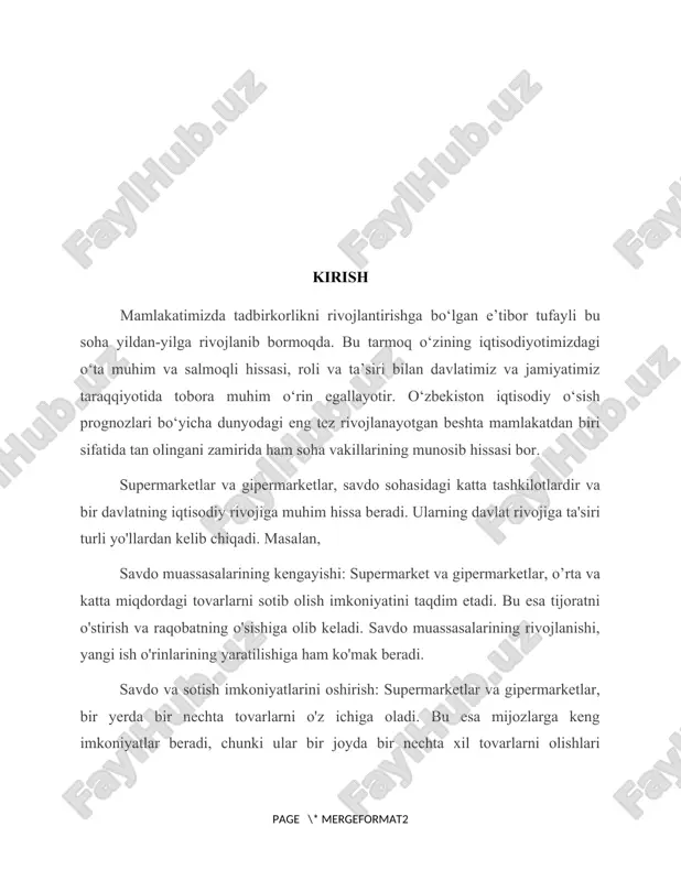 di. bu esa tijoratni o'stirish va raqobatning o'sishiga olib keladi. savdo muassasalarining rivojlanishi, yangi ish o'rinlarining yaratilishiga ham ko'mak beradi. savdo va sotish imkoniyatlarini oshirish: supermarketlar va gipermarketlar, bir yerda bir nechta tovarlarni o'z ichiga oladi. bu esa mijozlarga keng imkoniyatlar beradi, chunki ular bir joyda bir nechta xil tovarlarni olishlari mumkin. bundan tashqari, ular genish tanlovlarni, aktsiyalarni va chegirmalarini taklif qilishi bilan mijozlarning iste'mol qilishini oshiradi. savdo sohasidagi ish o'rinlarining yaratilishi: supermarket va gipermarketlar katta miqdordagi tovarlarni sotish uchun keng kuchli tovarlarni talab qiladi. bu esa savdo va loyihalar sohasida ko'p ish o'rinlarining yaratilishiga olib keladi. savdo muassasalarining o'sishi bilan birga, bu sohada ish o'rinlari vaqtni o'stirishini ham talab qiladi. iqtisodiy integratsiyaga olib kelishi: supermarket va gipermarketlar, o'zaro hamkorlik va shartnomalar yo’li bilan mahsulotlar sotib olish va ishlab chiqarishning o'rtasida aloqalarni rivojlantirishi mumkin. ular ko'p miqdordagi mahsulotlarni o'zaro almashish orqali katta engilliklarga erishadi va davlatning iqtisodiy integratsiyasini kuchaytiradi. mijozlarga …