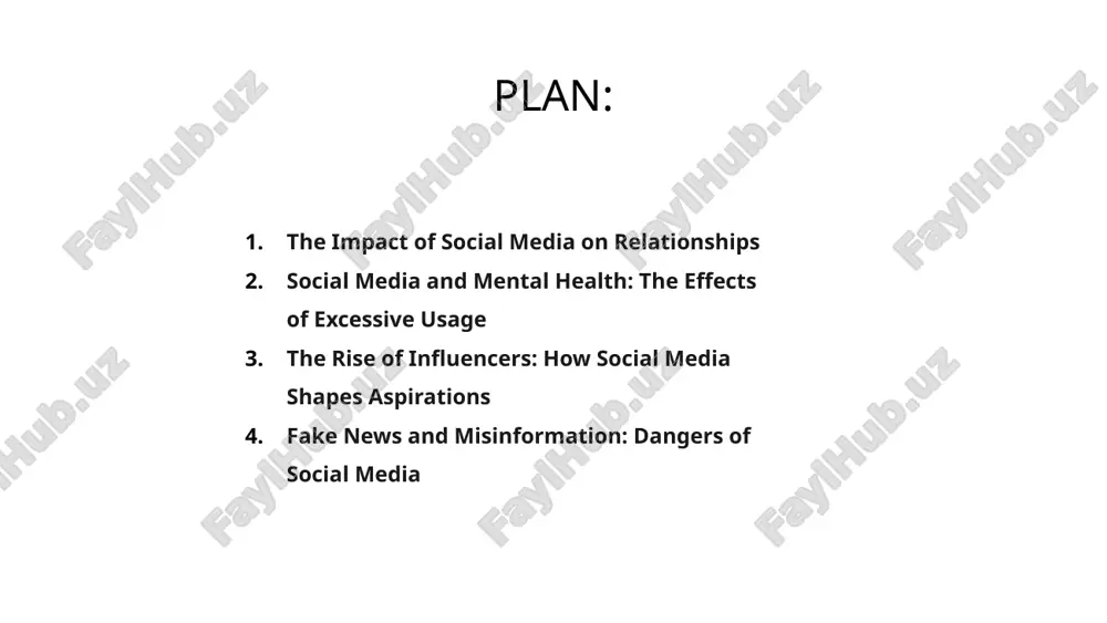 social media and understand how it may be shaping our aspirations. influencers can inspire, but we must also be mindful of the authenticity behind their online personas. social media plays a pivotal role in our lives today, connecting us with others and providing a platform for information sharing. however, the rise of fake news and misinformation has become a prominent issue, posing dangers to society. 01 the spread of fake news on social media can lead to the manipulation of public opinion, misinformation campaigns, and the erosion of trust in reliable sources. it is crucial for users to discern between credible and unreliable information to combat this challenge. 02 to address the dangers of social media in spreading fake news and misinformation, individuals must critically evaluate the sources of information, fact-check claims before sharing, and promote media literacy to ensure a more informed and responsible online community. 03 fake news …