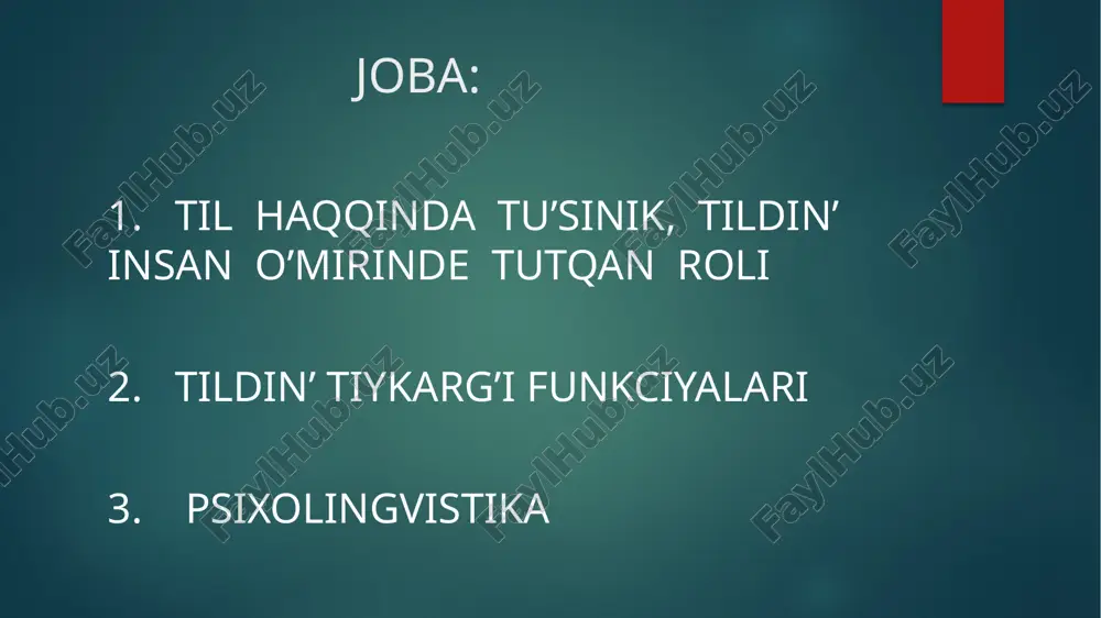 ilimiy turmisqa alip kirildi. birinshi ma’rte bul atama 1946-jilda amerika psixologi n.pronko ta’repinen “til ha’m psixolingvistika” atli shig’armasinda qollaniladi. psixolingvistika tilshunasliqta so’ylewshinin’ social sanasi, social turmisi ha’m tildin’ mazmun ta’repi arasindag’i baylanislardi u’yreniwshi taraw. psixolingvistika termini e.r.daybold aytqaninday “ insan tili ha’m verbal minez-qulqinin’ ten’ salmaqlilig’ina ilimiy ha’m eksperimental jandasiwlarinin’ ayirim aralaspasin an’latadi. belgili bolg’aninday ma’deniyat, social hulq ha’m tafakkur tu’siniklerin tilsiz ko’z aldimizg’a keltirip bolmaydi. xix a’sir baslarinda so’ylew (nutq) g’a’rezsiz pa’n da’rejesine erisken tilshinasliqta u’yrenile baslandi. tildin’ psixologik ta’biyatin u’yrengen, oni insan ruwxiyatinda ko’riniwi dep bahalag’an avtorlardin’ biri v. fon humboldt edi. ol tildi o’lik dep emes, ba’lki ha’r dayimliq tuwiliw na’tiyjesi dep qaraydi. onin’ psixologik izertlewlerin sha’kirti tinshunasliqta psixologik bag’dar tiykarshisi g.shteyntal ta’repinen rawajlantiriladi.(1823-1899) ol ja’ne psixologizm tarawinda iogann gerbart (1776-1841) ta’liymatinin’ – associativ psixologiyanin’ dawamshisi edi. bul ta’liymatqa ko’re na’rse ha’diyseler insan psixikasinda o’zara baylanisli halda bir birin esletedi, eske tu’siredi. tilshunasliqta psixologizm ag’imi naturalizmdi qatti …