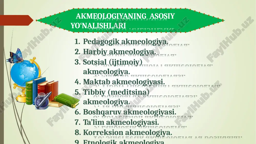 atida o‘z-o‘zini o‘qitish va o‘z-o‘zini tarbiyalashdan tashkil topadi. o‘z-o‘zini tarbiyalash – insondagi ma’lum bir axloq sifatlarini shakllanishi bo‘lib, insonning tarbiyalanishi kuzatiladigan sotsial (ijtimoiy) muhitda kafolatlanmaydi. insonda hayot uchun zarur bo‘lgan bilim, malaka, mahorat va axloqiy tizim yo‘nalishi shakllanganidan so‘ng unda o‘z- o‘zini o‘zlashtirish jarayoni boshlanadi. o‘z-o‘zini o‘zlashtirish ikki komponentli bo‘lib, o‘z- o‘zini ko‘rsatish va o‘z-o‘zini tasdiqlashdan iborat. o‘z-o‘zini ko‘rsatish – kasbiy mahorat cho‘qqilariga chiqish ketma-ketligidir. bu bosqichda inson o‘zini o‘ziga zarur bo‘lgan boyliklarni (ma’naviy va moddiy) ijodkori va yaratuvchisi sifatida ko‘rsatadi. o‘z-o‘zini tasdiqlash bosqichida inson o‘z faoliyati mahsulotlari jamiyat uchun ahamiyatga egami? - degan fikrni kechiradi. ideal holatda maksimum o‘z-o‘zini ko‘rsatish (professional akme) maksimum o‘z-o‘zini tasdiqlash bilan mos kelishi kerak. shunday qilib akmeologiyadagi sinergetik yondashuvning qo‘llanilishi quyidagi savollarga javob berish imkoniyatini yaratadi: insonda o‘z-o‘zini shakllantirish qanday boradi? u qanday mexanizmlar orqali amalga oshadi? “qoyil qolish cho‘qqisi”ni qanday qilib zab etish mumkin? yuqoridagi savollarga javob topish uchun o‘z-o‘zini shakllantirish – individum …