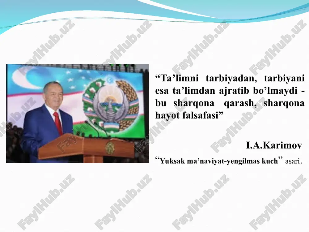 o’tish matn bilan varaq orasidagi chegaralar chap chegara abzats o’ng chegara turli huijatlar turli o'lchamdagi qog’ozga yozilganini ko'p kuzatgansiz. bundan tashqari, matn yozilganda sahifaning chap, o'ng, yuqori va pastki qismidan turlicha masofa qoldililadi. turli hujjatlarda satrlar orasidagi masofa ham har xil bo'lishi mumkin. rasmiy hujjatlarda bu kabi cheklanishlar juda ko'p uchraydi. matn muharriri yordamida hosil qilingan matn hujjat deb yuritilishi avvalgi darslarda aytib o'tilgan edi. u rasmiy hujjat bo'lishi shart emas. matn muharririda tayyorlanayotgan hujjatning turiga qarab sahifa parametrlari va matn parametrlari (shrift, abzas) belgilab olinadi. ular hujjatlarning parametrlari deb yuritiladi. biror hujjat tayyorlashda, avvalo u qanday o'lchamdagi qog'ozga bosilishi belgilab olinadi. shunga ko'ra, sahifa o'lchamlari tanlanadi. buning uchun rasmda ko’rsatilgan amal bajariladi. natijada ekranda sahifa parametrlari muloqot oynasi paydo bo'ladi. u uchta ilova (amallar majmui) dan iborat. ulardan hoshiya ilovasi ekranda aks etadi. bu ilovada sahifaning yuqori, pastki, chap va o'ng tomonlaridan qancha bo'sh joy qoldirilishi ko'rsatiladi. ilovaning namuna …