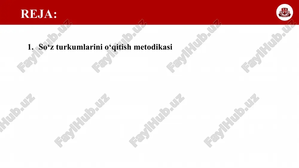 r, gulladi so'zlarining qaysi so'z turkumiga kirishini bilish uchun 2-sinf o'quvchisi quyidagicha fikr yuritadi: nima? — gul, bu so'z narsani bildiryapti, ko'plikda qo'llanadi — gullar, bu — ot; guldor so'zi qanday? so‘rog‘iga javob bo'lyapti, narsaning belgisini bildiryapti, bu — sifat; gulladi so‘zi nima qildi? so‘rog‘iga javob bo'lyapti, narsaning harakatni bildiryapti. otni o‘rganish metodikasi boshlang'ich sinflarda otni o'rganish vazifalari quyidagilar: ,,ot“ haqidagi grammatik tushunchani shakllantirish; kim? so'rog'iga javob bo'lgan (shaxs bildirgan) otlardan nima? so'rog'iga javob bo'lgan (narsa, hayvon, jonivor va boshqalarni bildirgan) otlarni farqlash ko'nikmasini hosil qilish; otni o‘rganish metodikasi 3) kishilarning familiyasi, ismi, otasining ismi, hayvonlarga qo'yilgan nomlar va geografik nomlami bosh harf bilan yozish ko'nikmasini shakllantirish; 4) otlarda son (otning birlik va ko'plikda qo'llanishi) bilan tanishtirish; 5) otlarni egalik qo'shimchalari bilan to'g'ri qo'llash ko'nikmasini shakllantirish; otni o‘rganish metodikasi ,,ot“ mavzusini o'rganishning muayyan bosqichida bajarish lozim bo'lgan bir vazifani hal qilishga ko'proq ahamiyat beriladi. masalan, 1 —2-sinflarda so'z turkumi sifatida …