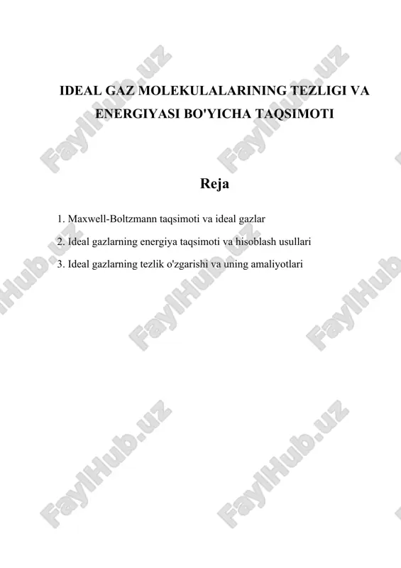 bu yerda m — massa va v — tezlikdir. shunday qilib, ideal gazlar haqidagi bilimlar, kimyoviy reaksiya tezliklarini, muhandislik jarayonlarini va atrof-muhit fanidagi hodisalarni tushunishda zarurdir. hozirgi kunda amalga oshirilayotgan tadqiqotlar, gazlarning xatti-harakatini yanada aniqroq modellashtirishni maqsad qilgan. ayniqsa, real gazlardagi ideal gazdan chetga chiqishlar, masalan, van der waals gazlari kabi, va molekulyar kuchlarning ta'sirini o'rganish muhimdir. amerika fizika jamiyati va turli universitetlar statistik mexanika va kinetik nazariya bo'yicha davom etayotgan tadqiqotlar olib bormoqda, bu esa materialshunoslik va nanoteknologiya sohalarida taraqqiyotga olib kelmoqda. biroq, gazlarning xatti-harakatini yuqori bosimlar yoki past haroratlarda modellashtirishda qiyinchiliklar saqlanib qolmoqda. ideal gaz taxminining cheklovlari, bunday sharoitlarda aniq ko'rinadi va klassik nazariyalarining amaldorligi haqida savollar tug'diradi. shu bilan birga, ideal gaz molekulalarining tezligi va energiya taqsimoti, termodinamika va kinetik nazariyaning asosiy prinsiplarini tushunishda muhim ahamiyatga ega. ushbu tushunchalar tarixiy rivojlanishi, ilm-fan va muhandislik sohalaridagi muhim yutuqlarning asosini tashkil etadi. tadqiqotlar davom etar ekan, bilimlardagi bo'shliqlar va …