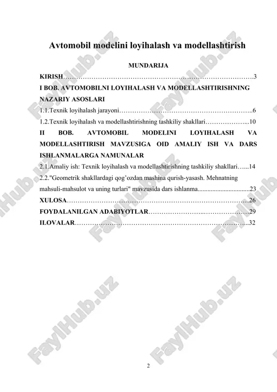 k tafakkurni va mehnatga ijodiy munosabatni rivojlantirish yangi kishiniyangi jamiyat quruvchisini tarbiyalashning eng muhim vazifalaridan biridir. ana shunday kishining yetishib chiqishida o‘quvchilarga umumiy ta’lim berishdan tashqari, ularning keng politexnik asosda unumli mehnatga ham jalb etadigan isloh qilingan maktab yetakchi rol o‘ynashi lozim. xozirgi sharoitda o‘quvchilarga politexnik ta’lim berish tabiatning maktab predmetlarida, avvalo tabiiy-ilmiy sikldagi predmetlarda o‘rganiladigan umumiy qonunlari, xozirgi ishlab chiqarishning asosiy tarmoqlari xaqida, eng tipik mashinalar, mexanizmlar, aparatlar va asboblarning tuzilishi hamda ishlash prinsiplari, shuningdek ulardan amalda foydalanish xaqida, asosiy materiallar va ularni qo‘llash, eng tipik texnologik jaranlar xaqida umumiy, ilmiy bilimlar va mehnatni ilmiy asosda tashkil qilish xaqida umumiy ma’lumotlar berishdan iboratdir. ana shu vazifalar texnik konstruksiyalash va zamonaviy texnika namunalarini modellashtirish jarayonida muvaffaqiyatli amalga oshirilishi mumkin. o‘quvchilar yuqori darajada rivojlangan texnika namunasi sifatidagi u yoki bu texnik modelni yasashda xozirgi sanoat ishlab chiqarishiga xos konstruktorlik, texnologik va ishlab chiqarish faoliyatining asoslarini o‘rganadilar. texnik modellashtirish jarayonida turli texnologik …