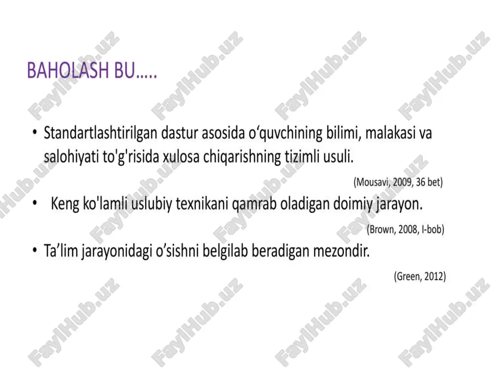 boshlangʻich taʼlim tizimini baholash - Page 2