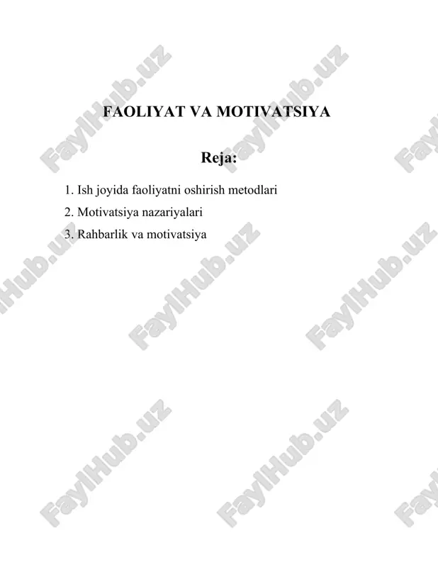 ori samaradorlikni ko'rsatadi. - xodimlar orasida muntazam feedback berish ish samaradorligini 14.9% ga oshiradi, deya xabar beradi journal of applied psychology. **5. jismoniy muhitni yaxshilash:** - harvard business review’ning ma’lumotlariga ko‘ra, tabiat o‘z ichiga olgan muhitda ishlash stressni 15-25% ga kamaytiradi. - yaxshi yoritilgan va havosi toza bo‘lgan ish joyida unumdorlikni 18% oshirish mumkinligi ma’lum qilingan. **6. ta’lim va rivojlanish:** - edx va boshqa onlayn ta'lim platformalari ma'lumotlariga ko'ra, kadrlarni professional rivojlantirish kurslariga yuborish, ularning samaradorligini 20% dan ortiq oshirishi mumkin. - korn ferry tomonidan o'tkazilgan tadqiqotda natija shuni ko'rsatadiki, qo'shimcha ta'lim va rivojlanish dasturlariga jalb qilingan xodimlar 14% yuqori natijaga erishadilar. **7. moslashuvchan mehnat tashkil etish:** - gartner'ning tadqiqotlari natijasida moslashuvchan ish vaqti va masofaviy ish imkoniyatlari yaratish kompaniya samaradorligini 60% gacha oshirishi mumkinligi aniqlangan. - telework research network ma'lumotlariga ko'ra, masofaviy ishga sun'iyatsiz imkoniyatlar berilgan holda ishlagan xodimlar 20% ga ko'proq samaradorlik ko'rsatadi. **8. imkoniyatlarni kengaytirish va motivatsiya:** …