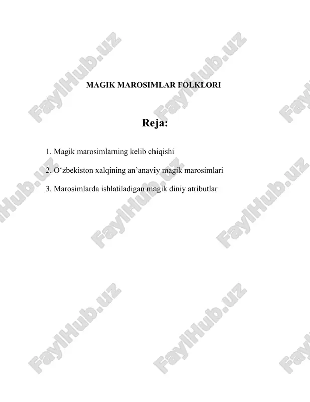 xudolar va fir'avnlarga bag‘ishlangan bo‘lib, ular ma'badlar va piramidalar atrofida o‘tkazilgan. gretsiya va rimda esa magik marosimlar natijada diniy va falsafiy oqimlarga singib ketgan. 2 500 yil oldin yashagan platon va aristotel kabi faylasuflar magik kuchlarni ijtimoiy va tabiat hodisalariga bog‘laganlar. rim imperiyasida esa magik amaliyotlar odatda davlat va harbiy sohalarda keng qo‘llanilgan. ko‘plab diniy kitoblar va matnlar magik marosimlarni tasvirlab bergan. misol uchun, talmud, injil va qur'onda sehrgarlikka oid ogohlantirishlar berilgan bo‘lsa-da, ayrim ma'lumotlarida magik elementlar mavjud. islom dinida esa sehrgarlik va afsun qattiq qoralangan bo‘lib, islomshunoslar tomonidan bu holat fitna va shaytoniy amallarga bog‘langan. qadimgi osiyo xalqlari, ayniqsa tibet buddizmi va hinduizmda, magik amaliyotlar kundalik hayotning muhim qismi bo‘lib, ular turli ibodatlar, mantralar va meditatsiya shakllarida namoyon bo‘lgan. hindistonda yashovchi ajdodlar 4 000 yil oldin rigveda kabi qadimiy diniy matnlar orqali tabiat hodisalarini magik usullar orqali tushunishga harakat qilar edi. afrikada magik marosimlar ko‘pincha an'anaviy dinlar kontekstida amalga …