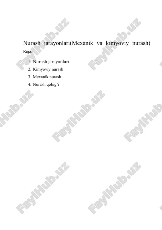 asalan, togʻlar (vulkanik, tektonik) qanchalar tez va baland koʻtarilsa, ularning yemirilishi shunchalar tezlashadi. bunda yer poʻstida modda va energiya almashinuvi kuzatiladi. togʻlab yemirilib, pasayib boradi, tekisliklar esa, choʻkindi jinslar bilan toʻlib, koʻtarila boshlaydi. yer poʻstidagi mavjud mubozanat buzilib, tektonik harakatlar yangidan faollasha boshlaydi. ekzogen va endogen jarayonlar shu tarzda bir biri bilan hamkorlikda ishlaydi va bir — biri bilan dinamik birlikda rivojlanadi. ekzogen jarayonlar ham endi oʻz navbatida ikkiga boʻlinadi: quruqlikdagi va suvli muhitdagi jarayonlar. quruqlikdagi ekzogen jarayonlar shamol, vaqtincha oqar suvlar, muzliklar tasirida yuzaga keladi. ekzogen jarayonlarning vaqt davomida rivojlanishiga tektonika, iqlim va antropogen omillar taʼsir etadi. choʻkindi hosil boʻlish muhiti koʻp omilli boʻlib, unda xududning iqlimi, relyefi va geotektonik rejimi muhim ahamiyatga ega. yer yuzasida ochilib yotgan birlamchi togʻ jinslarining havo, suv va muzlik, haroratning oʻzgarishi va boshqa tabiiy — kimyoviy hodisalar hamda organizmlar taʼsirida parchalanishiga nurash deyiladi. u nurash omillariga qarab fizik, kimyoviy va biologik nurashga boʻlinadi. …