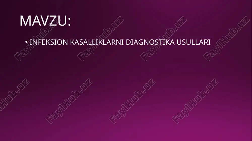 kun (gripp, qizamiq, iskabtopar isitmasi) yoki bir necha hafta (ich terlama, toshmali terlama va b.) davom etishi yoki oylab va hatto, yillab choʻzilishi mumkin (sil, moxov, zaxm). infeksion kasalliklar kelib chiqishi organizmga kirgan patogen mikroblarning soniga, viru-lentligiga, kirgan joyiga, kishining yoshiga, infeksiyaga moyilligiga, shuningdek, mikrob atrofidagi tashqi muhit sharoitiga (noqulay sharoitda mikrobning virulentligi kamayadi) bogʻliq. infeksion kasalliklarning paydo boʻlishi va uti-shida ijtimoiy sharoit (uy-joy, ovqatlanish tarzi, madaniy saviya, tibbiy yordam) hal qiluvchi rol oʻynaydi. shu sharoitning oʻzaro taʼsiriga qarab infeksion kasalliklarning turli (tipik — rostmana, yengil va b.) shakllari na-moyon boʻladi . infeksion kasalliklarning oʻtishida inku-batsion davr, kasallik simptomlarining paydo boʻlish va oshib borish davri, kasallik avjiga chiqqan davr, kasallikning soʻnish davri va sogʻayish davri farq qilinadi. infeksion kasalliklarning har birida shu davrlarning oʻziga xos xu-susiyatlari bor. ich terlama kabi baʼzi infeksion kasalliklar mikrobi ogʻrib oʻtgan organizmda saqlanib qoladi va tevarakatrofdagi muhitga chiqaveradi. koʻpgina infeksion kasalliklardan keyin immunitet qoladi. masalan, …