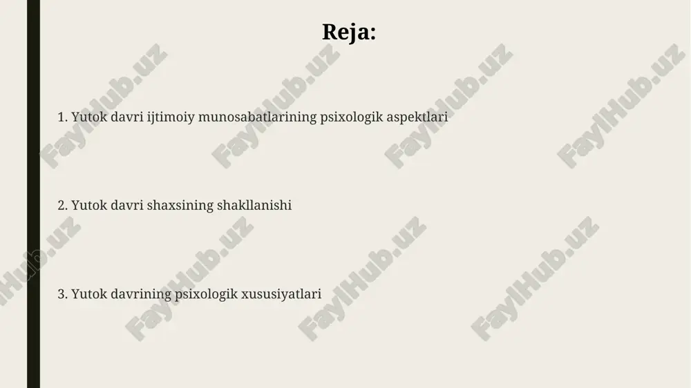 abati, 30% hollarda depressiv buzilishlarga va 15% hollarda oʻz joniga qasd qilish fikrlariga olib kelishi kuzatilgan. yutok davri insonining motivatsiyasi va maqsadlari ютуқ даври инсонининг асосий мотивацияси 30 ёшгача мустақилликка эришиш, оила қуриш ва шахсий бойликка эга бўлиш бўлиб, бу уларнинг ижтимоий-иқтисодий мақсадлари билан чамбарчас боғлиқ. тадқиқотлар кўрсатишича, ютуқ давридаги 60% инсонлар ўз фаолиятида рақобатбардошликни, яъни 10-15% юқори натижага эришишни асосий мақсад қилиб қўйишади. ютуқ даври инсонларининг мотивациясида инсон капиталига, хусусан, 5-7 йил ичида юқори малакага эга бўлиш ва мансабга кўтарилишга эришишга интилиш кузатилади. yutok davri shaxsining o'ziga bo'lgan munosabati тадқиқотлар шуни кўрсатдики, ютук давридаги инсонларнинг 30%и ўз камчиликларини тан олишда қийналади ва бу муаммоларни ечишга тўсқинлик қилади. ютук даври шахсининг ўз-ўзига бўлган ишончи ва мустақиллиги тахминан 65% даражада юқори бўлиб, бу уларнинг мураккаб вазиятларни муваффақиятли ҳал этишига ёрдам беради. ютук даври шахсининг ўзига бўлган муносабатида 70% га яқин ҳолатларда юксак ўз-ўзини баҳолаш кузатилган, бу эса муваффақиятга интилиш ва рақобатбардошлик …