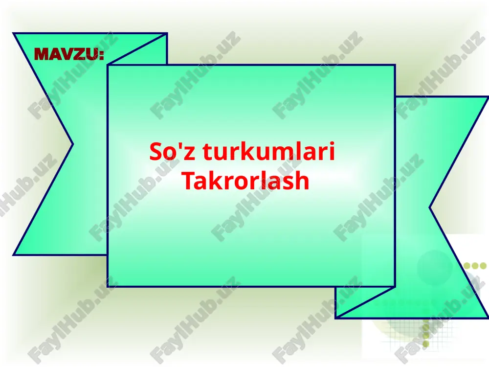 eb nimaga aytiladi ,u qanday so`roqlarga javob bo`ladi? 2.harakatni bildirgan turkum qanday nomlanadi? 3.son deb nimaga aytiladi? 4.son so`z turkumining so`roqlarini ayting. 6.ot deb nimaga aytiladi? shifokor quruvchi tikuvchi hisobchi o`quvchi davolaydi quradi tikadi hisoblaydi o`qiydi dam olish daqiqasi kim? nima qiladi? fe`llarni o`qing, bu so`zlar qaysi shaxs-narsani harakatini bildirishini ayting. … - yoritadi, isitadi … - sakrayapti, ma`rayapti … - sayrayapti, uchyapti, yayrayapti. … - yuguradi, kishnaydi. foydalanish uchun so`zlar: ot, to`rg`ay, echki, quyosh. nuqtalar o`rniga fe`llarga mos otlarni topib gaplar tuzing va gaplaringizni yozing rasmli diktant o`quvchilar qiyudagi rasmlardan foydalanib so`z birikmasi tuzishi kerak 1. alifbo nima? - harflarni tartib bilan yozilishi 2. nechta sayyora bor? - 9 ta 3. “yuksak ma`naviyat yengilmas kuch” asarining muallifi kim?- 4. birinchi globusni kim yaratgan? - 5. yulduzlar ilmini o`rgangan samarqand hukmdori- 6. insonning birinchi eshitadigan qo`shig`i- 7. odobning boshi nima? - 8. harakatni bildirgan so`zlar qaysi so`z turkumiga kiradi? - …