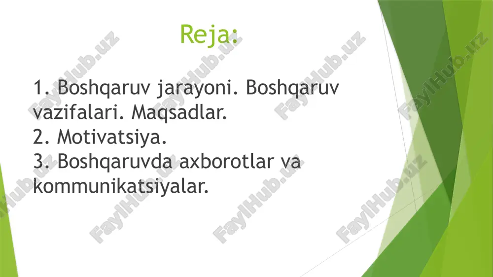 horatga ega bo‘lish va sog‘lom hayot kechirib, uzoq umr ko‘rish kiradi. aytilgan ehtiyojlar moddiy shaklga ega bo‘lmagan har xil xizmatlar ko‘rsatish orqali qondiriladi. umuman: ehtiyoj odamlarni harakatga intiltiruvchi, qo‘zg‘atuvchi motivdir. ehtiyoj qat’iyan tabaqalashgan bo‘ladi. ya’ni u kishilarning odati, didi va ruhiyatiga, yoshi va jinsiga, oilaviy ahvoli va millatiga, mehnat va yashash sharoitlariga ham bog‘liq. ehtiyojlar va ularning turlari o‘rniga qarab birlamchi (quyi) ehtiyojlar fiziologik ehtiyojlar, ya’ni: oziq-ovqat kiyim-kechak uy-joylarga bo‘lgan ehtiyojlar*xavsizlikka va sotsial himoyaga bo‘lgan ehtiyojlar yuqori darajadagi ehtiyojlar: sotsial ehtiyojlar, ya’ni: hurmatga muhabbatga e’tiqodga va hokazolarga bo‘lgan ehtiyojlar ma’rifat va ma’naviyatga bo‘lgan ehtiyojlar o‘zlikni anglashga bo‘lgan ehtiyojlar. tabaqalanishiga qarab millat tarixi geografik joylanishi jinsi va yoshi sotsial mavqei bo‘yicha ehtiyojlar. tarixiyligiga qarab o‘tkinchi hozirigi bo‘lg‘usi ehtiyojlar.qoniqish va darajasiga qarab to‘la qoniqtirgan qisman qoniqtirgan umuman qoniqtirmagan ehtiyojlar. tarqalish darajasiga qarab geografik: umumiy, regional,sotsial: daromad bo‘yicha tabaqalanish: umumiy, sotsial guruh. paydo bo‘lishiga qarabasosiyikkilamchi*egri, bilvosita ehtiyojlar. axborot-bu ma’lumot va xabarlar to`plami bo`lib, …