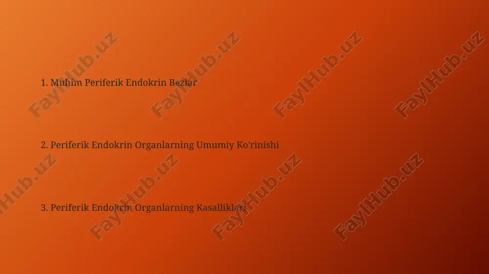dagi retseptorlarga bog'lanib, dnk transkripsiyasini va oqsil sintezini boshqaradi. ularning ta'siri turli organlarda, jumladan, miya va yurakda kuzatiladi. qalqonsimon bez gormonlari, ya'ni tiroksin (t4) va triyodtironin (t3), metabolizmni tartibga soladi, tana haroratini va yurak urish tezligini boshqaradi va 3,5-4,5 ng/ml qon darajasida optimal darajada bo'lishi kerak. qalqonsimon bezning gormonlari sintezida yod muhim rol o'ynaydi, uning yetishmasligi gipotiroidizmga, ortiqcha miqdori esa gipertiroidizmga olib kelishi mumkin. taxminan 150 mikrogramm yod kunlik ehtiyojni qondirishi mumkin. jinsiy bezlar faoliyatining buzilishi ayollarda estrogen darajasining pasayishi, taxminan 50% dan past bo'lishi, menopauza boshlanishidan oldin ham hayz siklining buzilishi va bepushtlikka sabab bo'ladi. erkaklarda testosteron darajasining 30% dan ortiq pasayishi gipogonadizmga olib keladi, bu esa libido pasayishi, mushak massasi yo'qolishi va suyak zichligining kamayishi bilan namoyon bo'ladi. jinsiy bezlar faoliyatining buzilishi, masalan, gipofiz bezining disfunksiyasi tufayli, gonadotropinlarning 20-30% ga kamayishiga olib kelishi mumkin, bu esa bepushtlikka olib keladi. buyrak usti bezlari medulla qismida xromatin hujayralari adrenalindan 80% …