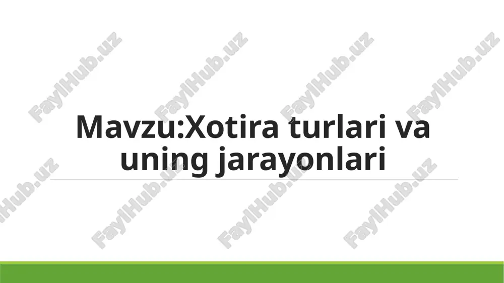 siatsiyalarning hosil bo’lganini odam keyinchalik biror narsani esga tushirish paytida bo’ladi. xotiraning nerv-fiziologik mexanizmlari xususida to’xtalar ekanmiz, so’nggi yillarda texnikaning g’oyat tez rivojlanishi natijasida turli esda olib qoluvchi apparatlarga bo’lgan ehtiyoj benihoya ko’payib ketganligini ta’kidlash joiz. bu o’z navbatida xotiraning nerv-fiziologik mexanizmlarini psixolog va fiziologlardan tashqari injenerlar, bioximiklar, genetiklar hamda kibernetiklar tomonidan o’rganilishiga olib keldi. natijada xotiraning nerv fiziologik mexanizmlarini tushuntiruvchi bir qancha yangi nazariyalar maydonga keldi. faqat xotira insoniylik madaniyatining yo‘qolib ketmasligiga, tafakkurimizning tadbiq etilishiga va tuyg‘ularimizning kechishiga ko‘mak beradi. bosh miya po‘stlog‘ida paydo bo‘ladigan tashqi olam obrazlariizsiz yo‘qolib ketmaydi. ular uzoq vaqt davomida saqlanib qoladigan iz qoldiradilar. psixikamizdagi xotira ularning zahirasi bo‘lib xizmat qiladi. unda kechadigan barcha jarayonlar mnemik jarayonlar deb ataladi (yunonchadan «mnema» - xotira). shunday qilib, xotira – bu inson tomonidan o‘tmish tajribasini esda olib qolish, saqlash va keyinchalik eslashning psixik jarayoni. inson hayotida xotiraning o‘rni beqiyosdir.biz xotiramizning mavjudligiga shukronalar aytmog‘imiz lozim . u bizni noto‘g‘ri …