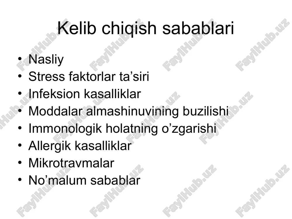 mentlar chegaralangan sklerodermiyaning tarqoq shakli skleroatrofik temiratki jinsiy olatning jarohatlanishi skleroatrofik temiratki qin dahlizining zararlashi skleroatrofik temiratkining ekstrogenital joylashuvi eksfoliativ eritrodermiya:zamburug’li mikoz differensial tashxis terining zamburug’li kasaliklari neyrodermitlar eritrodermiya zahm seboreya jiberning pushti rang temiratkisi ritter kasalligi q psoriazning davosi mahalliy davo progressiv bosqichda steroid malhamlar (seleltoderm, ftorokort, klobetazol, dermoveyt, lorinden) vitamin d saqlovchi psarcutan malhami ditranol malhami salitsil kislota saqlovchi malhamlar asalari zahrini saqlovchi malhamlar psoriazning davosi umumiy davo tinchlantiruvchi vositalar antigistamin vositalari vitaminoterapiya sintetik retinoidlar (tigazon) ichishga sitostatik vositalar (metotreksat) immunomodulyatorlar og’ir hollarda immunosupressorlar (sandimmun ) fizioterapevtik muolajalar (uva,ubn) fotokimyoterapiya (psoyeran, psoralen, puvalen, lamadin) ichirilgandan keyin puva bilan uzun to’lqinli nurlar o’tkaziladi.