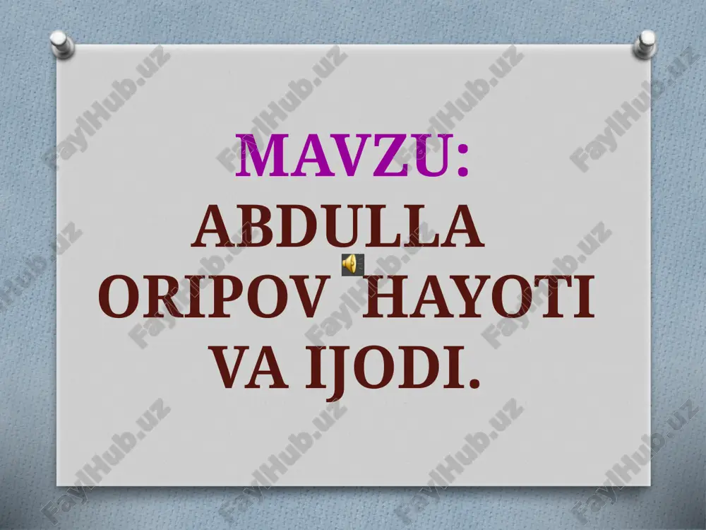 “tilla baliqcha”, “dorboz”, “birinchi muhabbatim” va boshqalar. kitoblari: “mitti yulduz”, “jannatga yo’l”, “hakim va ajal”, “saylanma”, “ranjkom”, “yuzma-yuz”, “hayrat”, “haj daftari”, “ishonch ko’priklari”, “hikmat sadolari”, “ruhim”, “o’ylarim”, “ilg’or ishchi va chaqqon muxbir qissasi” va boshqalar. dante aligyerining “ilohiy komediya” asarini, l.ukrainka, a.pushkin, n.nekrasov, t.shevchenko, q.quliyev, charens, r.hamzatov she’rlarini mahorat bilan o’zbek tiliga o’girgan. abdulla oripovning tarjimalari:  abdulla oripov “onajon” she’ri bilan o’zbek adabiyotida muqaddas ona sharafiga abadiy haykal qo’ydi. uning “xayr endi”, “muhabbat”, “birinchi muhabbatim” singari she’rlari xx asr o’zbek she’riyatining muhabbat lirikasi tarixidagi sara asarlar qatorida turadi. mustaqillikka erishilgandan so’ng shoir “fojia” she’rida “olamda fojia ko’p erur biroq, bunisin alami haddan ziyoda. oh, nechog’ dahshatdir tirik turgan choq, umring oyoq osti bo’lsa dunyoda” deb yozadi. adibning “yuzma-yuz” she’rida o’zi pishirib, taomidan benasib bo’lgan, birovlarni kiygazib, o’zi kiymagan, yulduzlarni kashf etganiga qaramay, o’zgalar tomonidan avom degan nom olgan xalqning murakkab va ziddiyatli tarixi, taqdiri aks ettirilgan. shoir asarni dunyodagi …