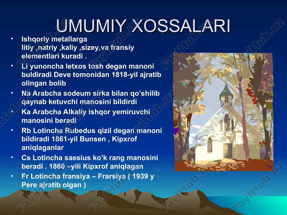 oh-oq kiristal, o’ta gidroskopik modda nacl-oq kubsimon,kristall modda. fizik xossalari kaliy-oq kumushsimon metall, yumshoq, pichoq bilan kesiladi k2o-oq modda,suvda yaxshi eriydi,gigroskopik, kuchli asosli oksid. koh-oq gigroskopik modda suvda yaxshi eriydi. k2co3-o’ziga suvni yutish qobilyatiga ega modda.