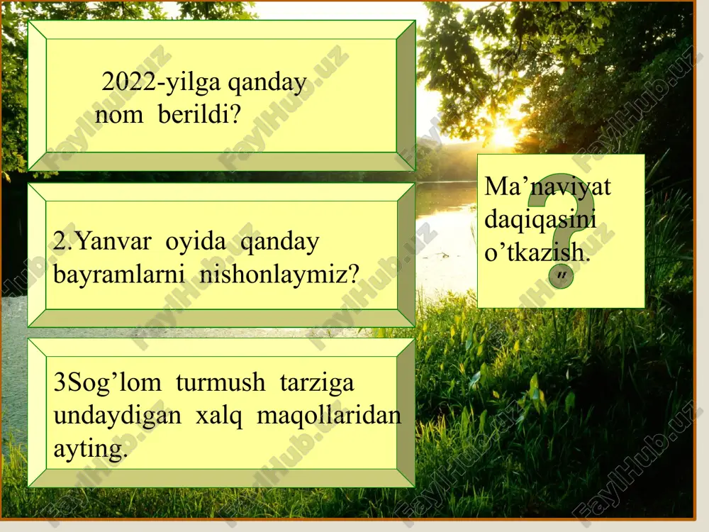 ,korrektura mashqi’’ 3-guruh baliqlar dum umurtqalarida qovurg’alar bor.ular hasharotlar kabi himoya rangiga ega emas. baliqlar umurtqazizlar turkumiga kiradi.baliq terisidagi tangachalar soniga qarab ularing qanday hayot kechirganini bilib olish mumkin.baliqlarning umurtqasi kalla suyagi bilan harakatsiz birikkan. ,,korrektura mashqi’’ 4-guruh baliq umurtqa pog’onasi kalla suyagi bilan harakatchan birikkan.baliqlarning umurtqa nayi ichida bosh miyasi joylashgan.umurtqa pog’onasi chala harakatchan birikkan 30-40 ta umurtqadan iborat.zog’ora baliq o’rta osiyo tog’ yon daryolarida yashaydi.baliqning anal suzgichi dumi ostida bo’ladi. ,,kuzatuvchanlik mashqi’’ yangi mavzuga tegishli rasmlar har bir guruhga beriladi. oquvchilar xotiralariga qolgan ma’lumotni yozadilar.eng ko’p ma’lumot yozgan guruh rag’batlantiriladi ,,kuzatuvchanlik’’ mashqi 1-guruh 2-guruh ,,kuzatuvchanlik’’ mashqi 3-guruh 4-guruh tushunchalar tahlilini toping. o’quvchilarga tushunchalar va ularning tahlili yozilgan tarqatma tarqatiladi.tushunchaga mos tahlilni topib o’quvchilar belgilaydilar. t.r tushuncha tahlili 1 orqa miya a baliq skeleti asosini tashkil etadi 2 8-16 kg b suzgich pufagi tashqi qavati 3 himoya rang d tovushni yaxshi eshitish imkonini beradi 4 teri bezlari e orqa,dum,anal …