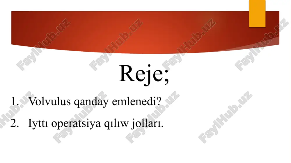 da operatsiya tap sol usıl járdeminde ámelge asıriladı, biraq azmaz quramalılaw. paydalanılǵan ádebiyatlar 1.f.ziyaddinov "kinologiya tiykarlari" tashkent 2004 2.d.narziev "haywanlar anatomiyasi" 1986-jili tashkent 3.v.n.zubuo,v.a.ukrojenko "dressirovka slujegendenix schumax"m dosaaf 1977 4. e.b.berkunov,t.a.babayev,d.f.kabilov, g.u.axmedova " kinologiya xizmeti tiykarlari" tashkent 2012. image1.jpeg image2.png