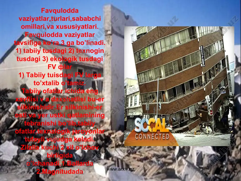 diqlangan qonun-qoidalariga,talablariga rioya qilmog’im zarur. shahar xududida katta-katta ochiq maydonlarni bo’lishi,yani yer silkinishi sodir bo’lgan taqdirda va undan keyin odamlarning yashashi uchun yengil qurilmalar qurish uchun xavfsiz joy zarur. zilzila vaqtida uyda bo’lmagan fuqoralar uyga shoshmasligi,balki o’sha joy rahbarlarining ko’rsatmalarini diqqat bilan kutib unga rioya qilgan holda harakat qilishlari kerak. www.arxiv.uz www.arxiv.uz