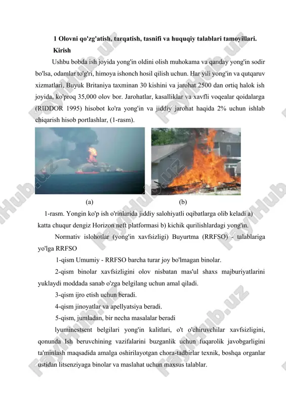 ng'in sodir tadbirlar; · instruction va xodimlarning o'quv. majburiyatlar «mas'ul shaxs» tayinlangan majburiyatlari: · ish joyidagi ish beruvchi, ular nazorat bor-yo'qligini; · binolarni nazorat ega har qanday boshqa shaxs; yoki · binolarni egasi. yong'inga qarshi va yong'inni farq etish. mas'ul shaxs yer tegishli taqdim etiladi ta'minlashi shart: · uskunalari (pzo) yong'indan; · yong'in yassi va signal tizimlari; · hajmi va biznes turiga bog'liq emas olov, qarshi kurashish chora-tadbirlari; · ta'lim va yong'inga qarshi chora-tadbirlar amalga oshirish uchun vakolatli shaxslar jihozlangan; - tashqi favqulodda xizmatlar bilan aloqa ayniqsa, o't o'chirish, qutqarish, birinchi yordam va shoshilinch tibbiy yordam bilan bog'liq. 2-rasm. yong'in uchburchagi odatda, bir joyda quyidagi salohiyati, kontaktni manbalari: ochiq alanga -chekish materiallari, oshxona uskunalari, isitish uskunalari va jarayon uskunalari. outer metall silliqlash, payvandlash, urma vositasi, elektr tishli kaydirmasi uchqun. ichki boshq - (noto'g'ri va normal) elektr asbob-uskunalari, asbob-uskunalar, yoritish dan. hot yuzalar - yoritish, pishirish, isitish asboblari, ishlab chiqarish asbob-uskunalari, …