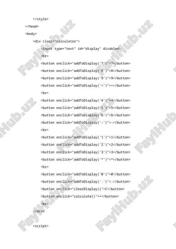 eng sodda kalkulyator kodi - Page 2