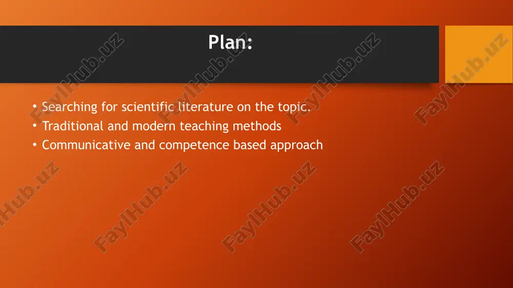 ntion. these methods are very effective for students don’t excel working solo. these methods develop teamwork and interpersonal communication skills. methodology and methodological issues: methods of teaching lang plan: searching for scientific literature on the topic. traditional and modern teaching methods traditional teaching progressive modern teaching advantages of modern teaching methods: