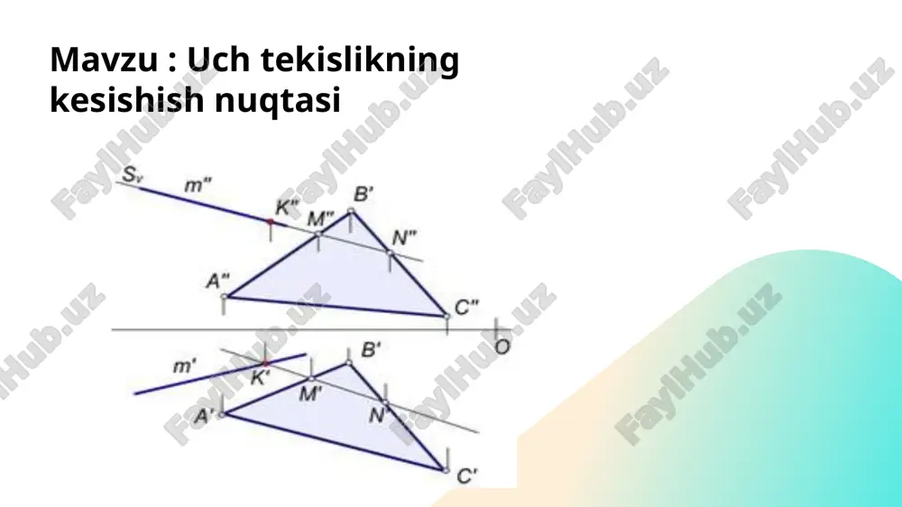 uch tekislikning kesishish nuqtasi - Page 2