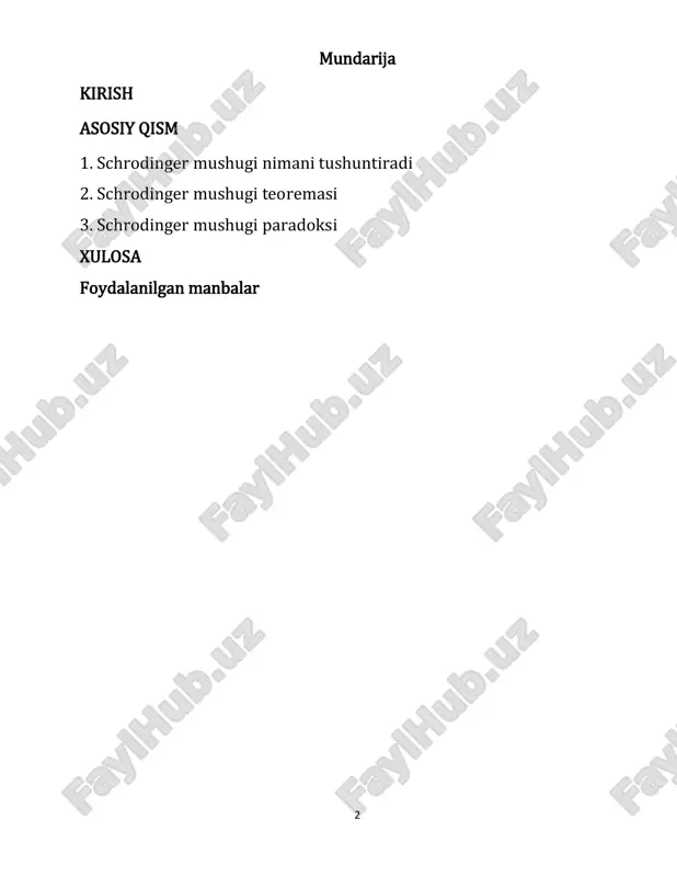 incha shredingerning fikrlash tajribasidan superpozitsiya tushunchasini tushuntirish uchun foydalanamiz . tajriba shuni ko'rsatadiki, faraziy mushuk zaharli flakonni boshqaradigan radioaktiv modda bilan qutiga qamalgan. modda parchalanib ketganda, u zaharning chiqishiga olib keladigan geiger hisoblagichini ishga tushiradi va shu bilan mushukni o'ldiradi. quti qulflangani bois va biz tashqaridan radioaktiv modda parchalanib, zaharni chiqarganmi yoki yo‘qmi, bilmaymiz, mushukning o‘lik yoki tirikligini ayta olmaymiz. shunday qilib, biz aniq bilish uchun qutini 5 ochmagunimizcha, mushuk ham o'lik, ham tirik. matematik jihatdan aytganda, mushukning o'lishi ehtimoli 50 foiz va mushukning tirik bo'lishi ehtimoli 50 foiz. superpozitsiya nima? shredingerning mushuki qanday tirik va o'lik? kvant mexanikasi nuqtai nazaridan, mushuk kuzatilgunga qadar (ya'ni, kimdir qutini ochganda) tirik va o'liklarning noaniq holatida bo'lish qobiliyati kvant noaniqligi yoki kuzatuvchining paradoksi deb ataladi . paradoks shuni ko'rsatadiki, hodisa yoki tajriba kuzatuvchisi uning natijasiga ta'sir qiladi. bunday holda, kim bu faraziy tajribani amalga oshirayotgan bo'lsa, mushukning noma'lum holatda qolishiga ta'sir qilishi mumkin …