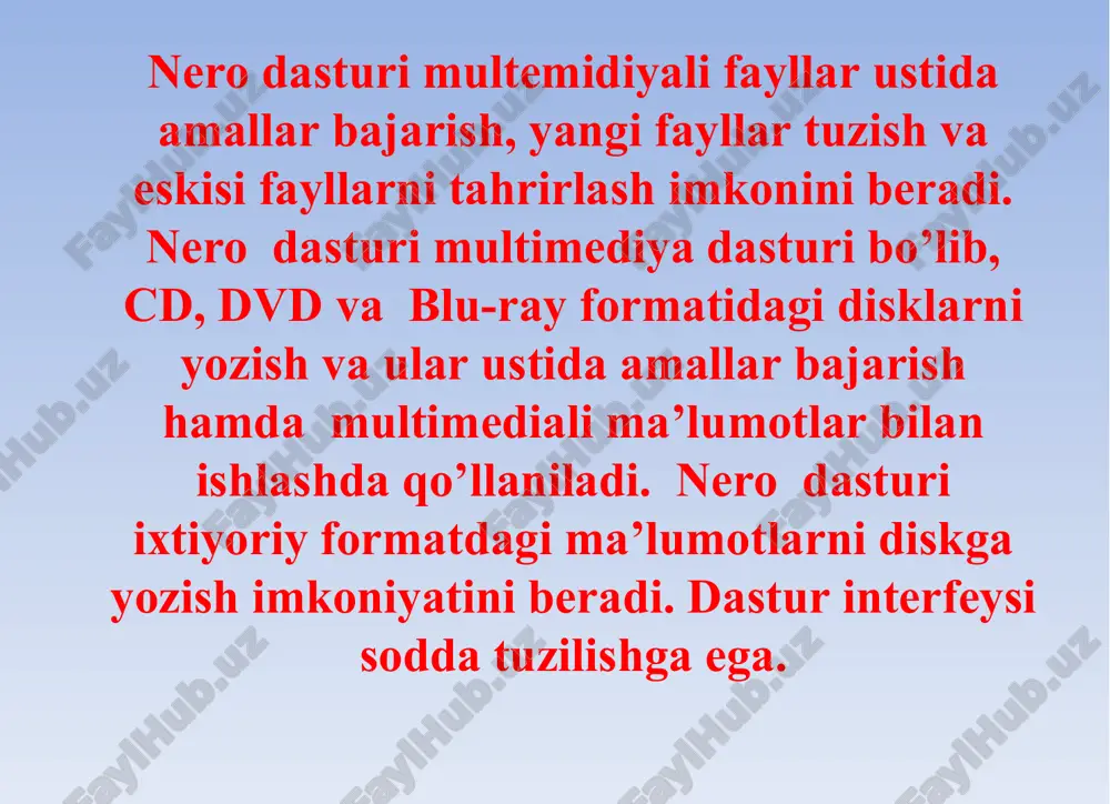 «nero dasturi va uning imkoniyatlari» - Page 2