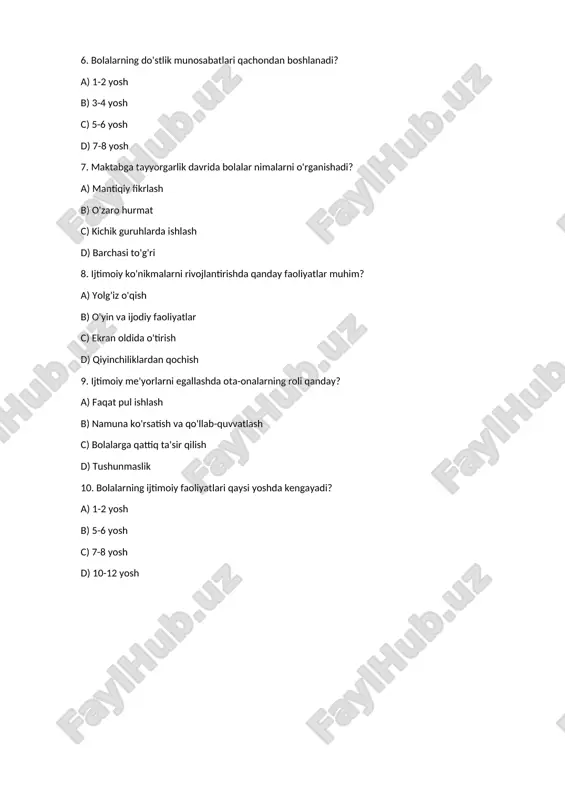 bola tarbiyasi test - Page 2