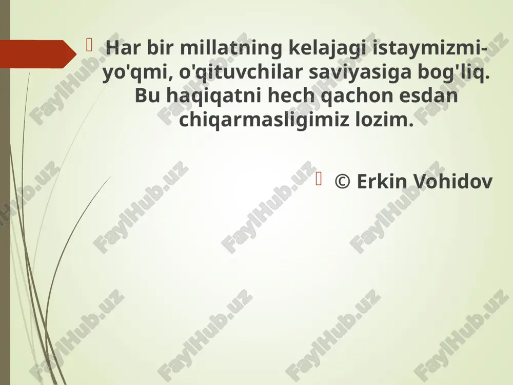 rish bir jarayonda boradi (asarning mazmunini tushuntirishga oid topshiriq o‘qish malakalarini takomillashtirish topshirig‘i ham hisoblanadi). 2. asarning g‘oyaviy asoslari va mavzusini, uning obrazlari, syujet chizig‘i, kompozitsiyasi va tasviriy vositalarini tushuntirish o‘quvchilarning shaxs sifatida umumiy kamol topishiga yaxshi xizmat qiladi, shuningdek, bog‘lanishli nutqining o‘sishi (lug‘atining boyishi va faollashishi)ni ta’minlaydi. 3. o‘quvchilarning hayotiy tajribasiga tayanish asar mazmunini ongli idrok etishning asosi va uni tahlil qilishning zaruriy sharti hisoblanadi. 4. sinfda o‘qishga o‘quvchilarning bilish faoliyatini faollashtirish, atrof-muhit haqidagi bilimlarini kengaytirish va ilmiy dunyoqarash asoslarini shakllantirishning samarali vositasi sifatida qaraladi. boshlang‘ich sinflarda asar tahlilida badiiy til vositalari − sifatlash, o‘xshatish, jonlantirish, mubolag‘a va adabiy janr turlari − ertak, hikoya, masal, she’r, doston, maqol, topishmoq kabilar bilan amaliy ravishda tanishtiriladi. badiiy asar tilini tahlil qilish orqali o‘quvchilarda o‘z ona tiliga muhabbat hissi, badiiy asarni ongli o‘qish ko‘nikmasi o‘stiriladi, asar g‘oyasini chuqur idrok etishga zamin hozirlanadi, o‘quvchilar nutqi rivojlantiriladi. ertak xalq og‘zaki ijodida ertak janrining bolalar …