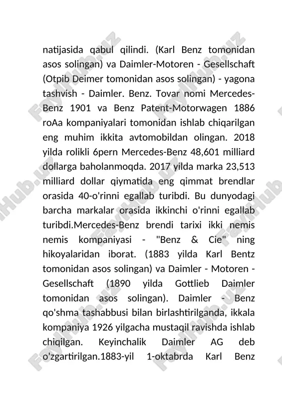 a biznesmen maks caspar rose va savdogar fridrix wilhelm esslinger xuddi shu yili, 29 yanvarda, uning muallifi karl benz, patent drp no. 37435 sonli ketma-ket ishlab chiqarishda uch g'ildirakli avtomobil ishlab chiqarila boshlandi. b1893 r0do karl 6ents ikkita nazorat regi uchun 73515-sonli drp patenti oldi. "viktoriya" dvigatelining hajmi 3 litr. sig'imi 17-20 km / soat edi. bir yil davomida 45 ta mashina sotilgan. 1894-yilda kompaniya birinchi parij-rouen avtomobil poygalarida ishtirok etgan velo model avtomobili ishlab chiqarishni boshladi. 1895-yilda birinchi yuk mashinasi, shuningdek, tarixdagi birinchi avtobuslar yaratildi.1996 yilda benz va cie kompaniyasida benzinlar bir-biriga qarama-qarshi o'rnatilganligi sababli "kontra dvigatel" deb nomlangan motorlar uchun birinchi tsilindr ishlab chiqildi. "mercedes-35 ps" yangi modeli bo'lgan "daimler" ning chiqarilishidan so'ng kompaniyaning taraqqiyotdan orqada qolayotgani aniq bo'lib, vaziyatni yaxshilash uchun aktsionerlar injiniring kompaniyasiga murojaat qilishadi.frantsiyalik muhandis marius barbara 101. texnik xilma-xillik tufayli karl benz o'z kompaniyasini tark etdi. tez orada frantsiyalik dizayner unga qo'ygan umidlarni oqlamadi. …