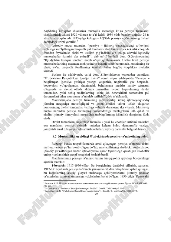o'zbekiston respublikasida davlat pensiya ta'minotini rivojlanish bosqichlari - Page 2