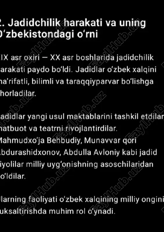 “tarix fanidan tayyor topshiriqlar to‘plami” - Page 2